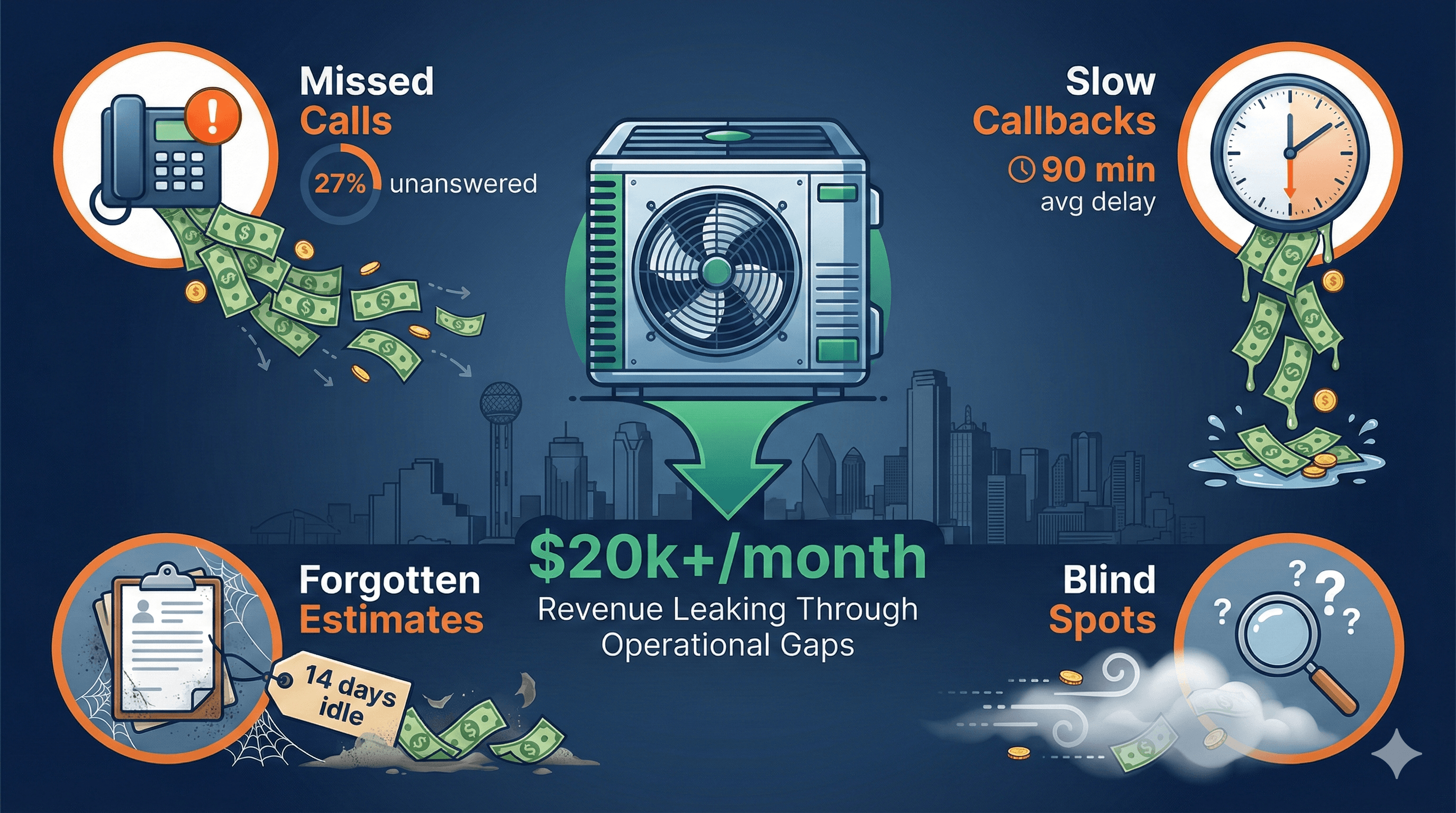 Why North Texas HVAC Companies Lose $20k+/Month (And Don't Even Know It)