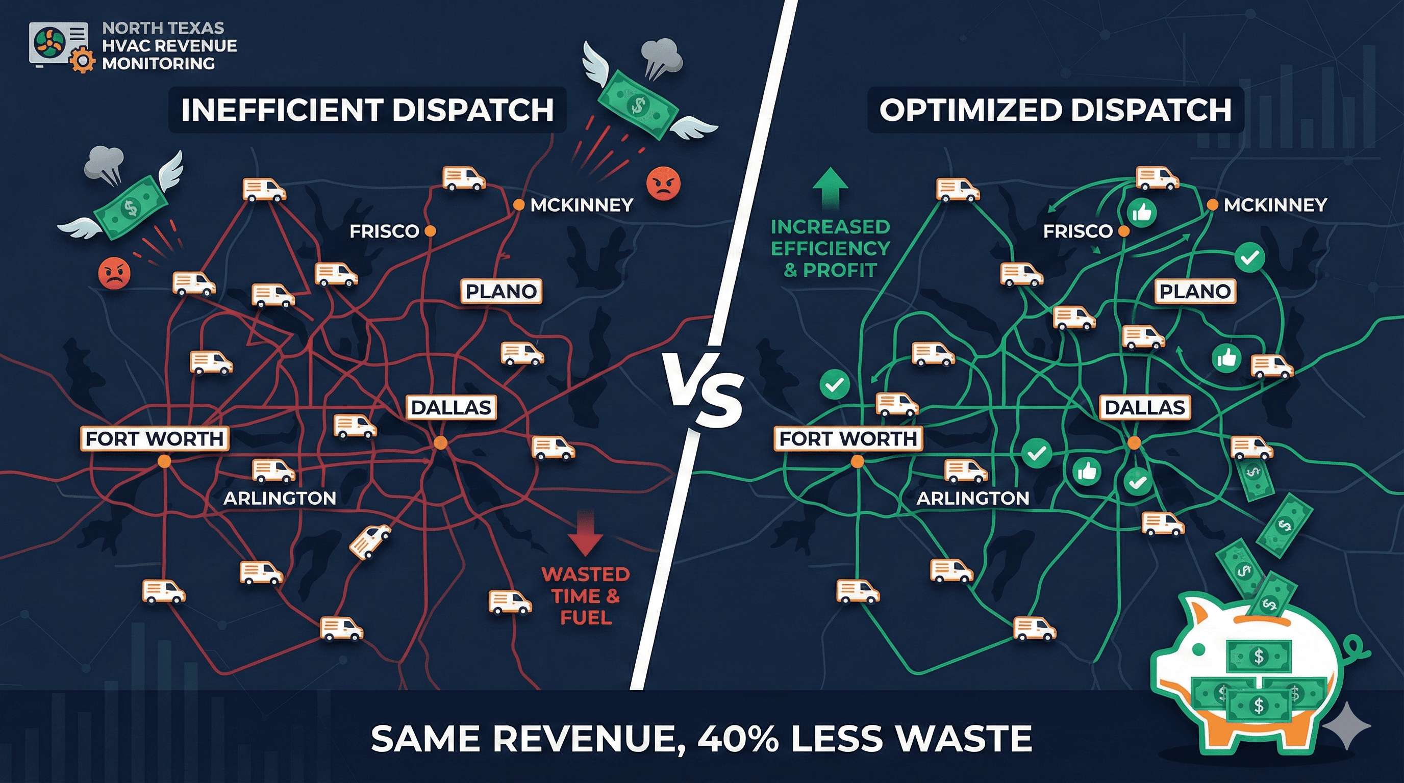 The Hidden Labor Costs Killing HVAC Profits: 5 Dispatch Inefficiencies Costing $3K-$8K/Month
